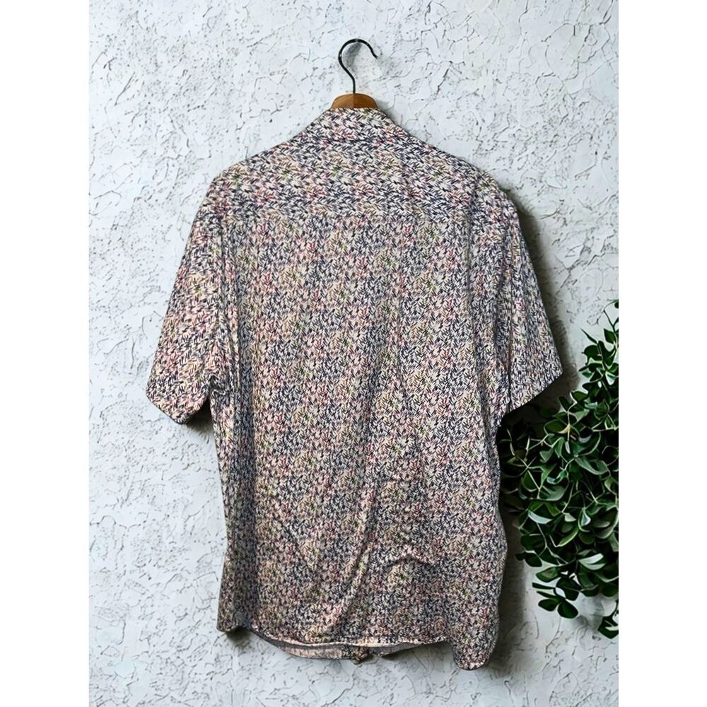 Bugatchi OoohCotton Tech Shirt 2XL 8-Way Stretch Short Sleeve Button Up NWOT - Picture 3 of 8